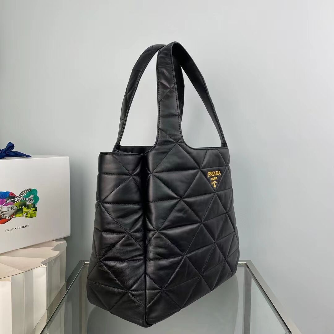 Prada Padded nappa tote bag 1NG599 black