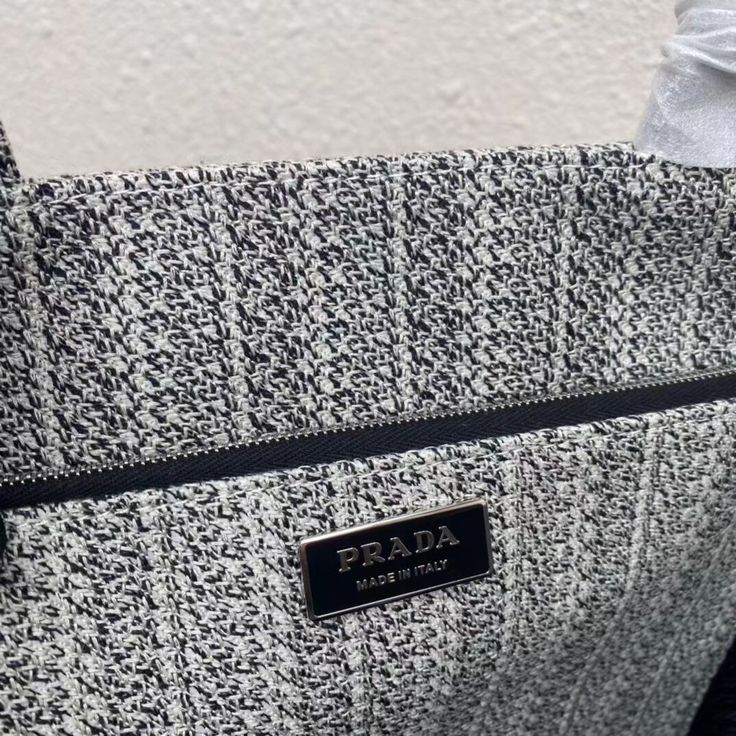 Prada SHOPPING BAG 1AV332 Black&grey