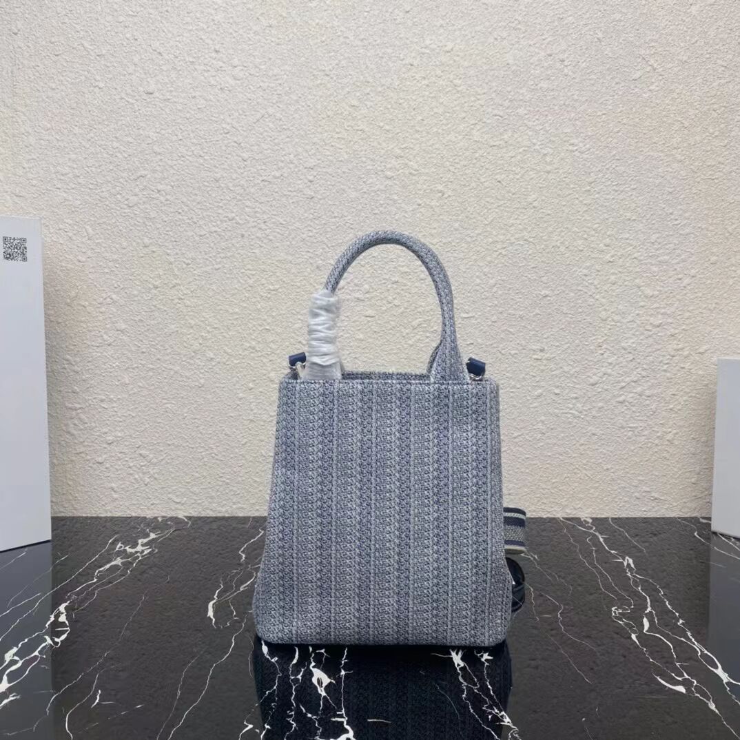 Prada SMALL SHOPPING BAG 1AV333 Blue