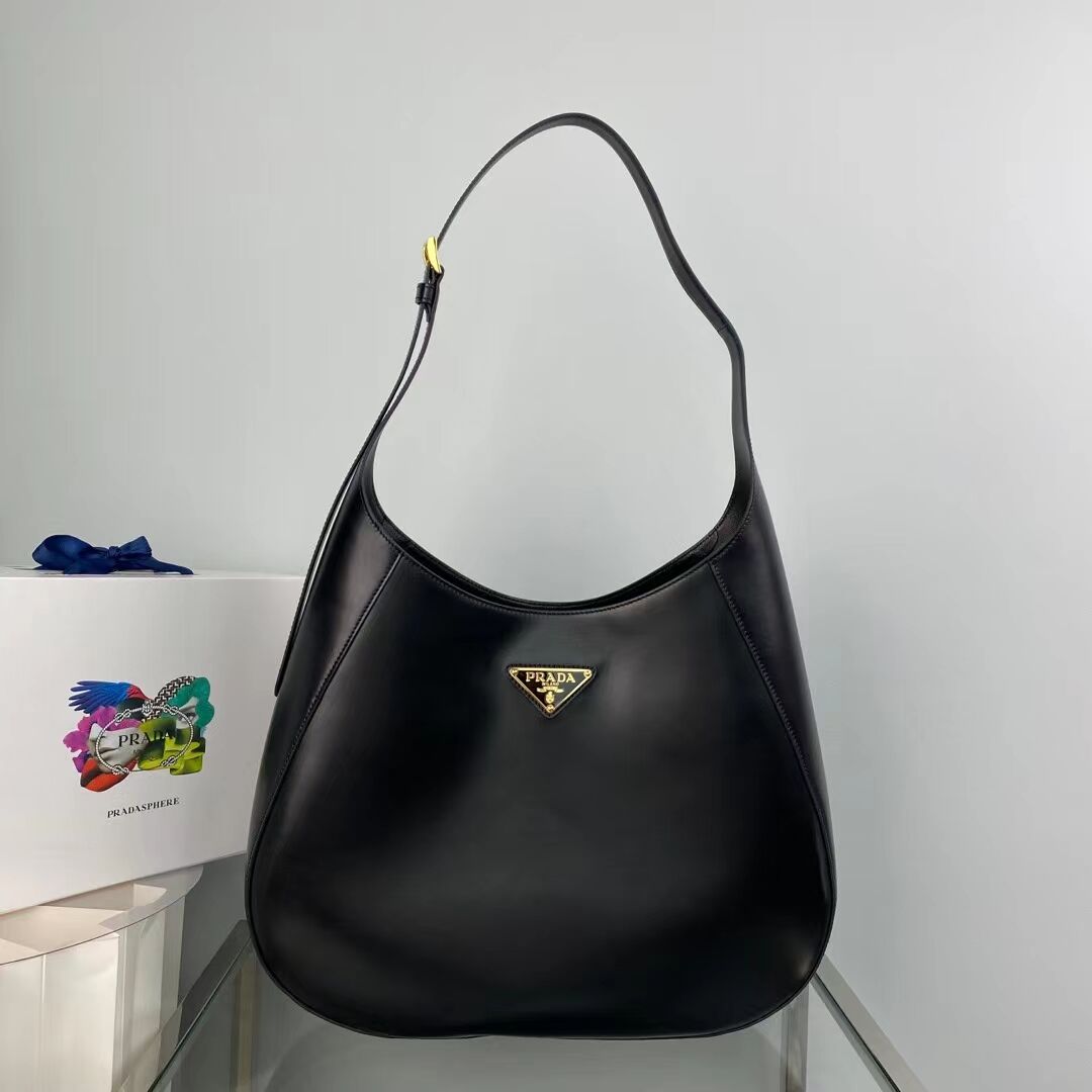 Prada leather shoulder bag 1AC281 black