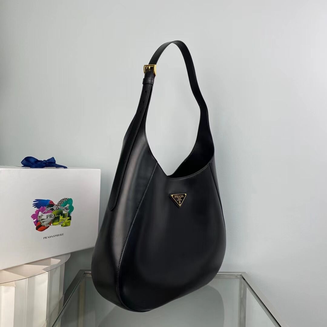 Prada leather shoulder bag 1AC281 black