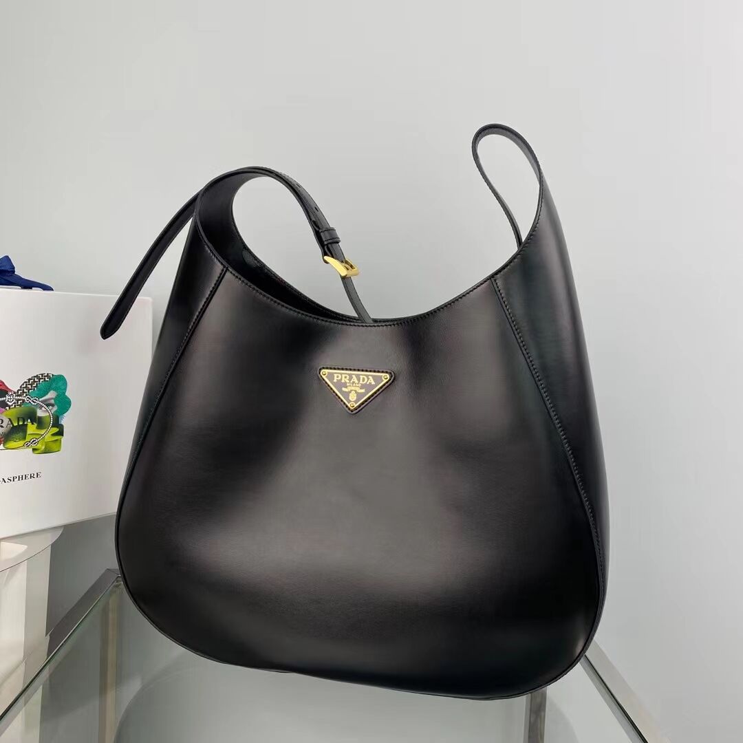 Prada leather shoulder bag 1AC281 black