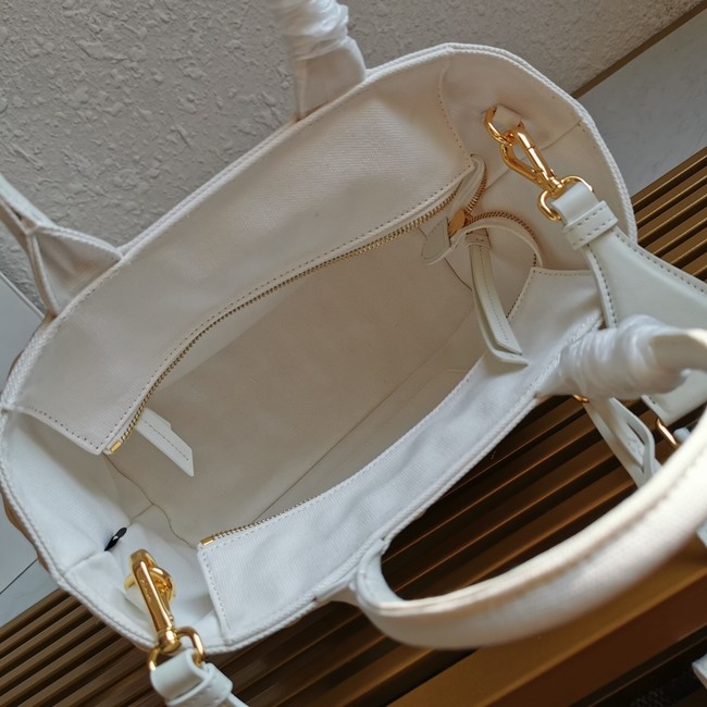 Prada Raffia tote bag 1BG835 white