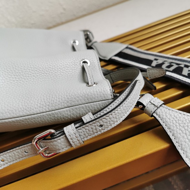 Prada leather Shoulder Bag 1BE060 gray