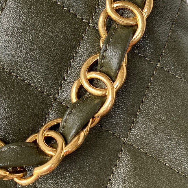 Chanel SMALL BAG Lambskin & Gold-Tone Metal AS3562 GREEN