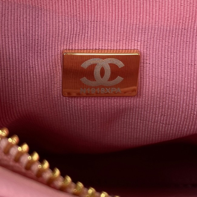 Chanel SMALL BAG Lambskin & Gold-Tone Metal AS3562 PINK