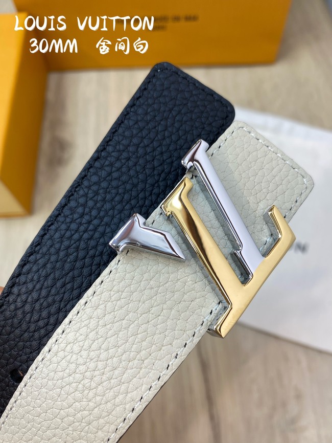 Louis Vuitton 30MM Leather Belt 7097-1