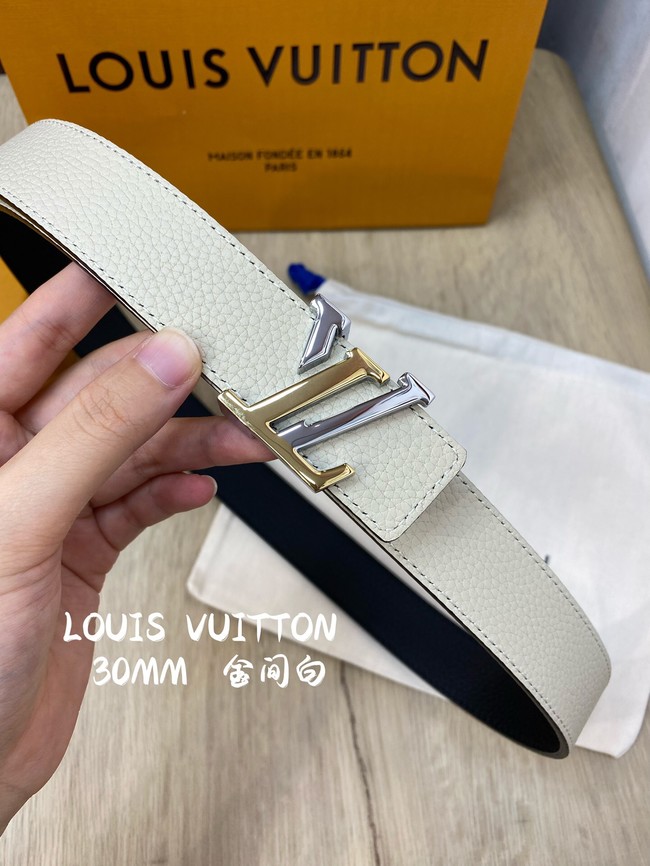 Louis Vuitton 30MM Leather Belt 7097-1