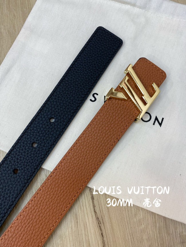 Louis Vuitton 30MM Leather Belt 7097-2