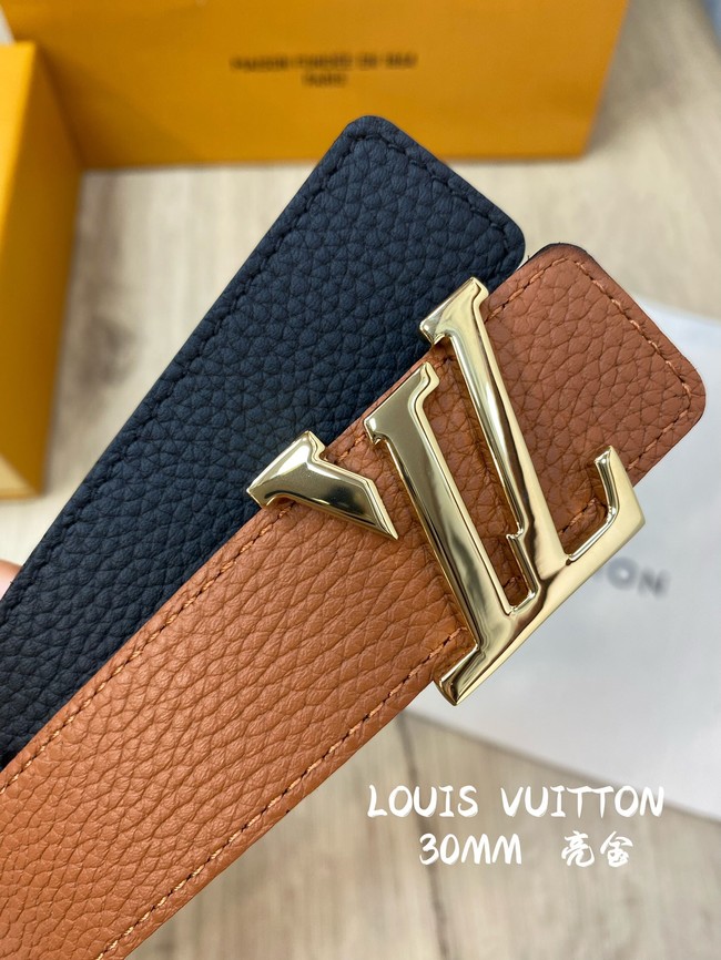 Louis Vuitton 30MM Leather Belt 7097-2