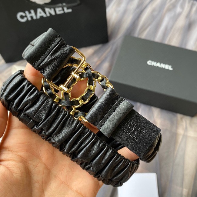 Chanel 30MM Leather Belt 7114-2