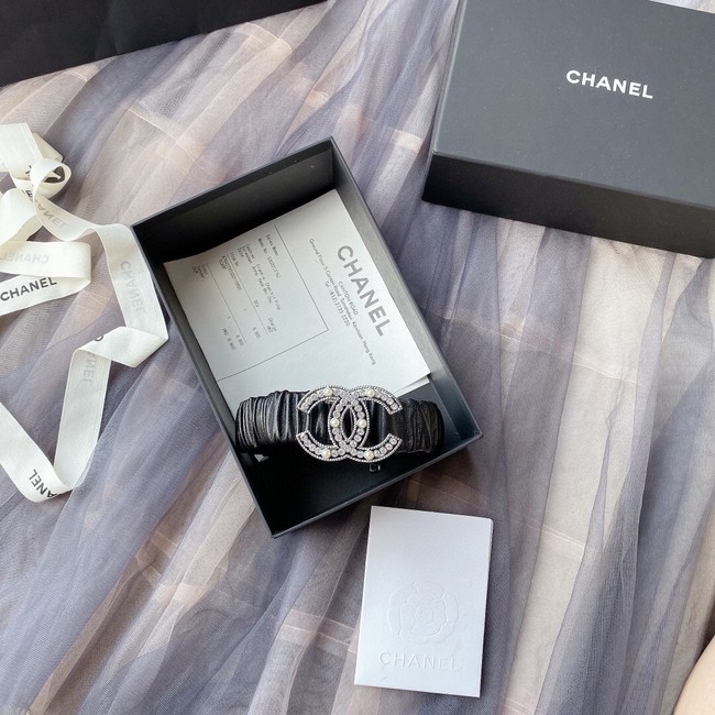 Chanel 30MM Leather Belt 7114-3