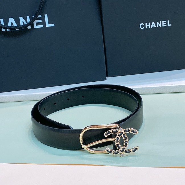 Chanel 30MM Leather Belt 7116-1