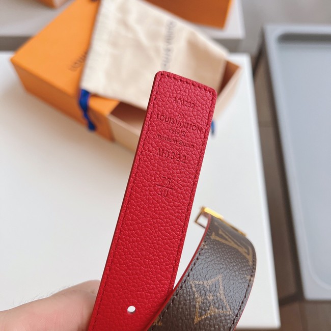 Louis Vuitton 30MM Leather Belt 7109-13