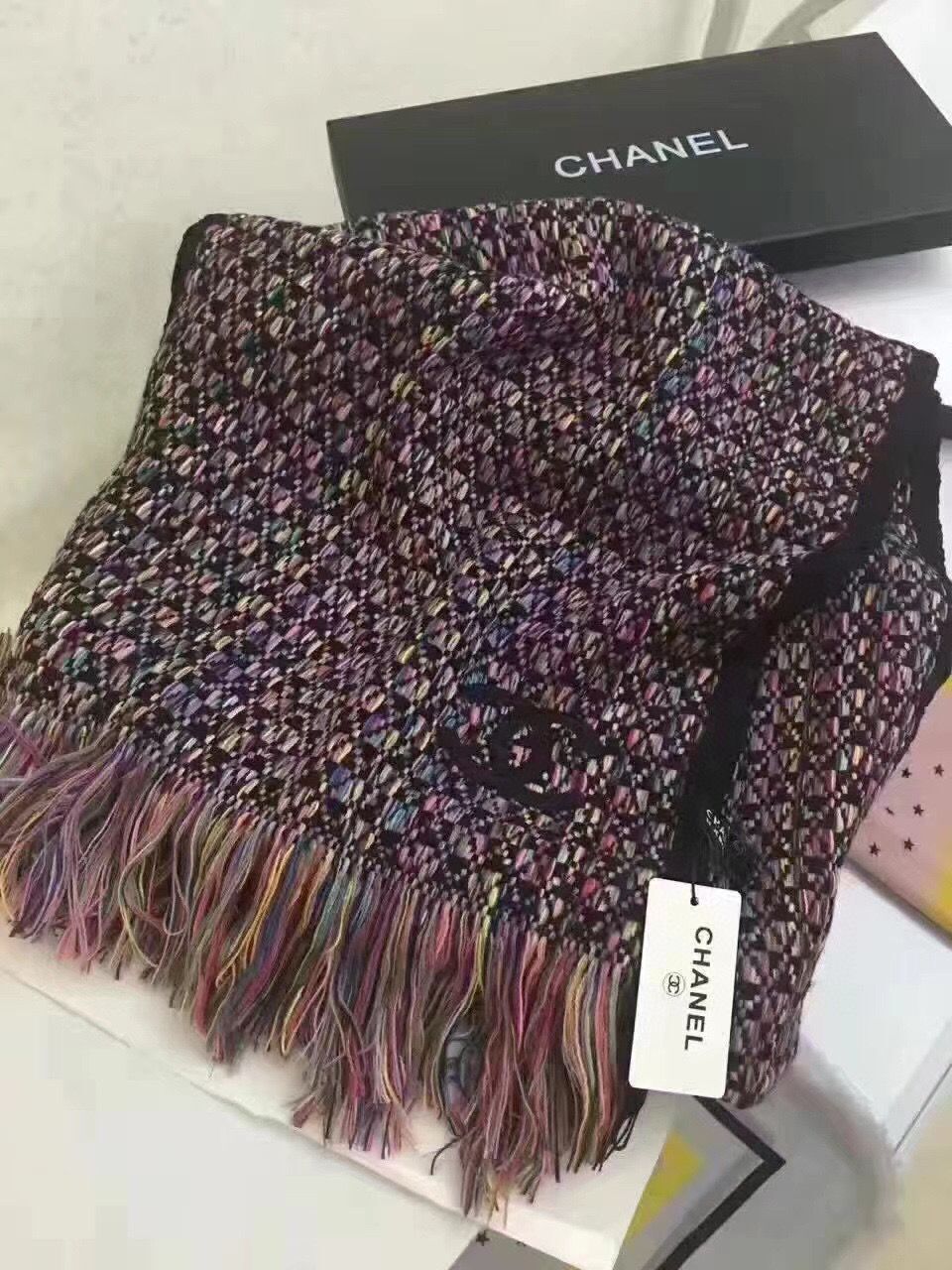 Chanel Wool Scarf CS56981 Colors