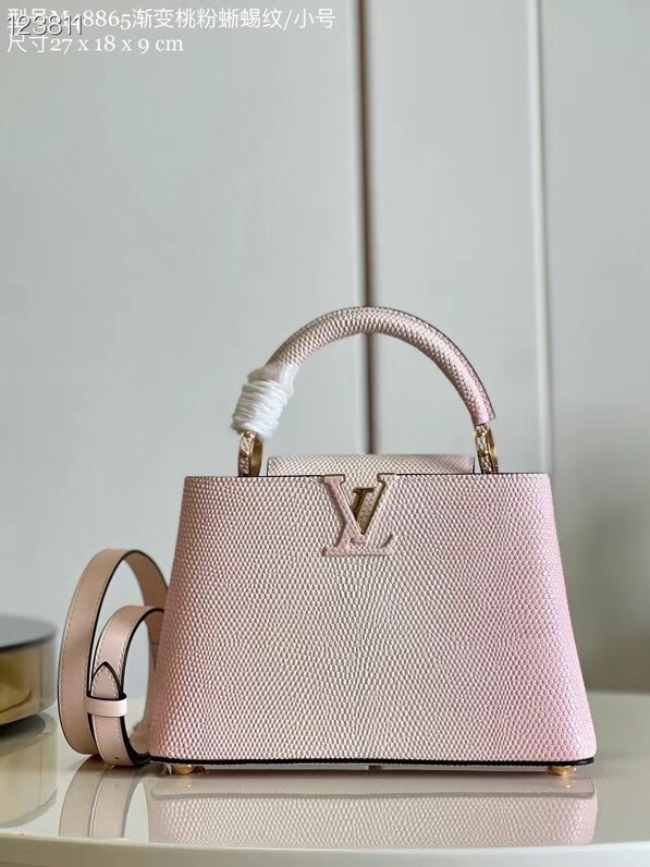 Louis Vuitton CAPUCINES BB M59266 pink