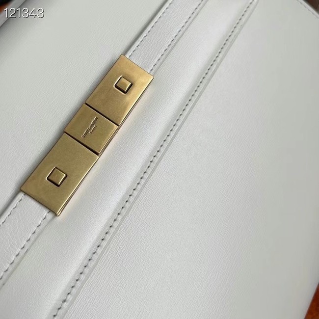 SAINT LAURENT MANHATTAN SHOULDER BAG IN BOX SAINT LAURENT LEATHER 5792710 BLANC VINTAGE