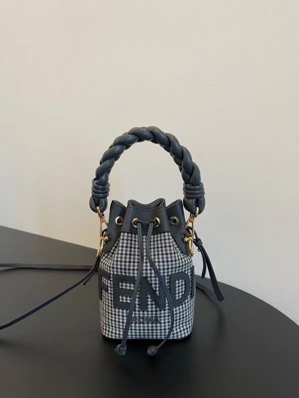 Fendi MON TRESOR mini-bag 8BS010A3 black&white