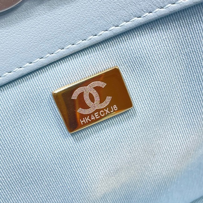 CHANEL 19 SHOPPING BAG 3660 sky blue