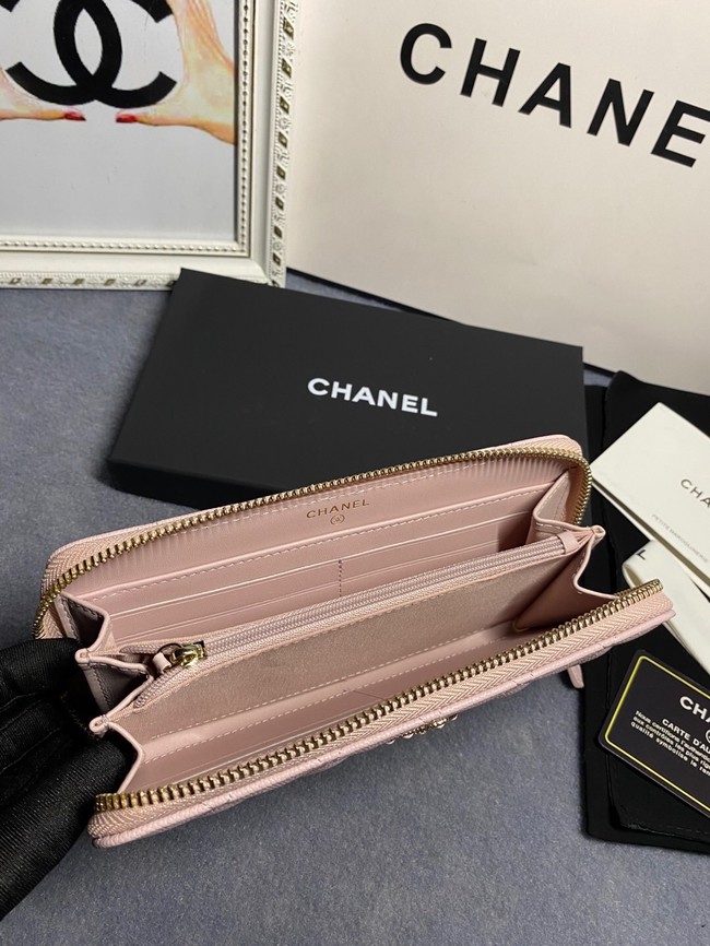 Chanel Calfskin Leather & Gold-Tone Metal AP2739 pink