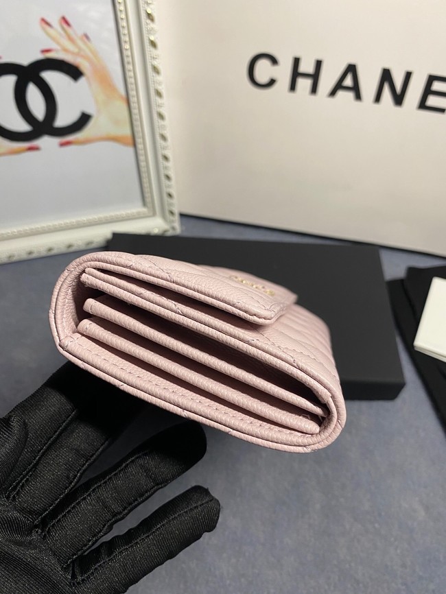 Chanel Calfskin Leather & Gold-Tone Metal AP2740 pink