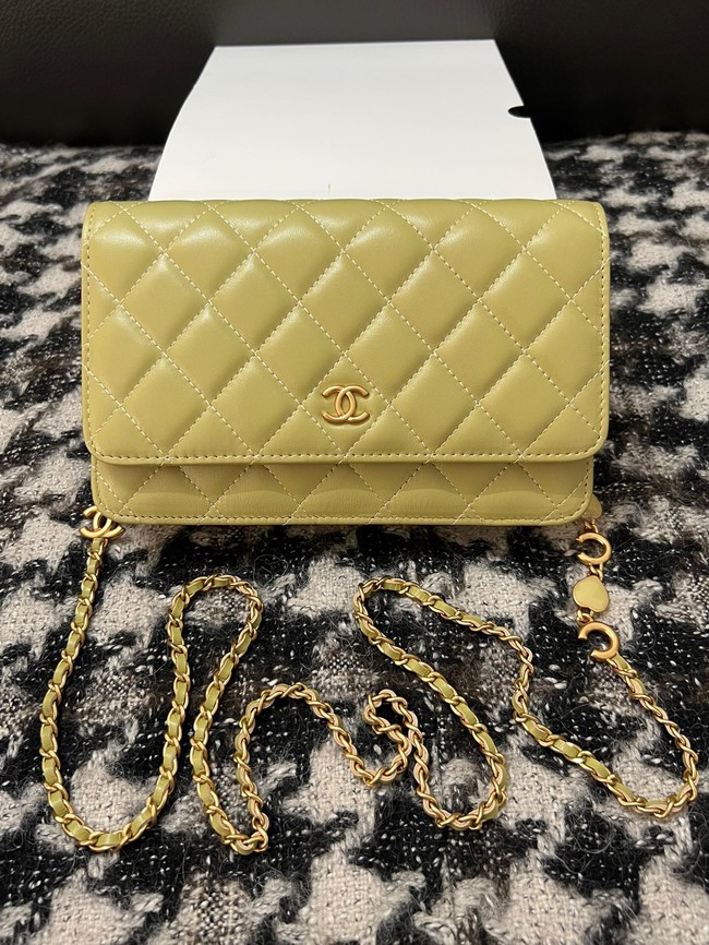 Chanel WALLET ON CHAIN AP3035 green