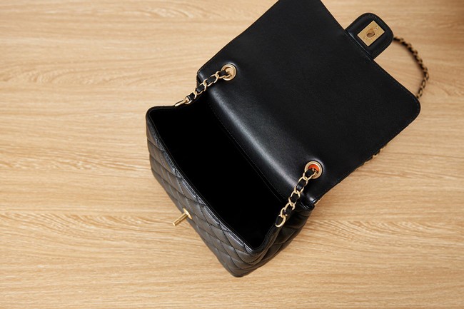 Chanel Lambskin MINI FLAP BAG AS3648 black