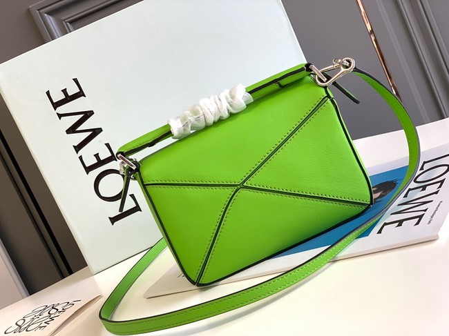 Loewe mini Puzzle Bag Original Leather 6124 green