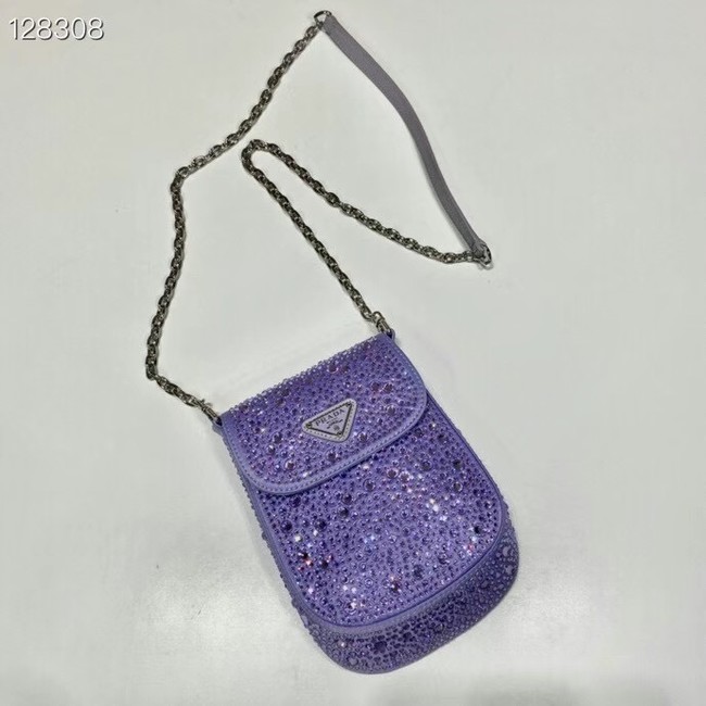 Prada Prada crystal mini-bag 1BH185 purple