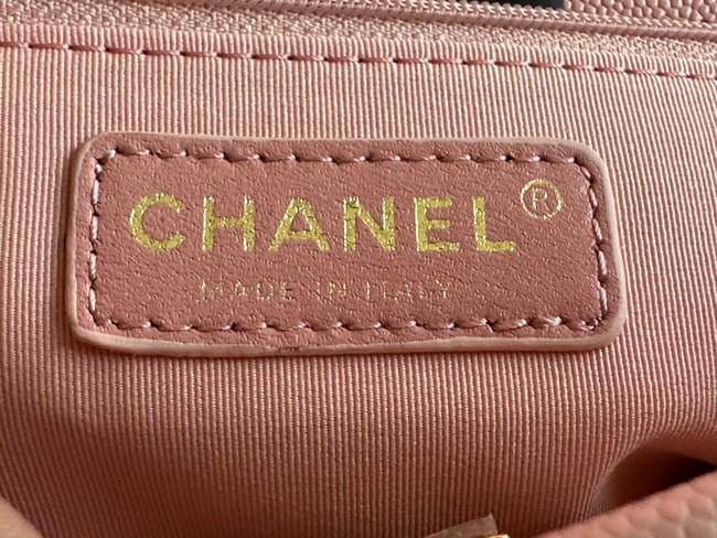 Chanel SMALL FLAP BAG WITH TOP HANDLE AS3653 pink