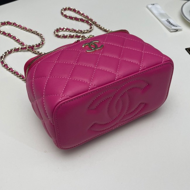 Chanel mini Shoulder Bag Lambskin & Gold-Tone Metal 81208 rose