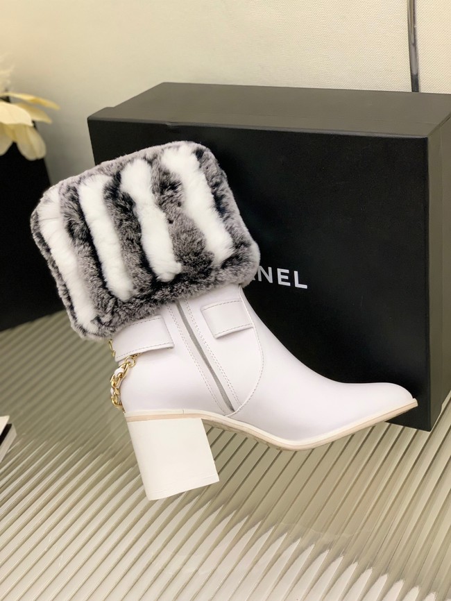 Chanel ANKLE BOOTS Heel height 6.5CM 91014-3