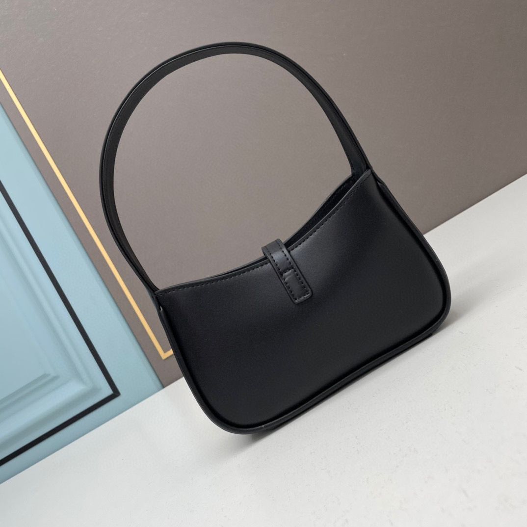 Yves Saint Laurent Original Leather Mini Shoulder Bag LE5A7 Black