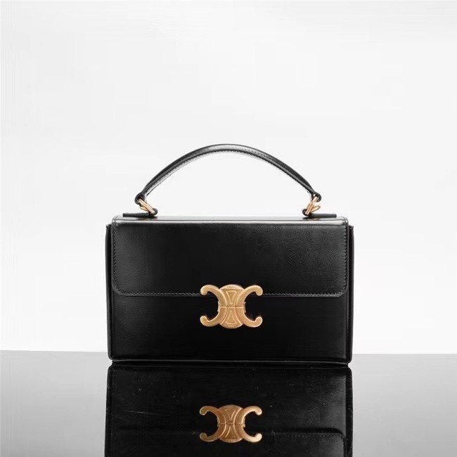 Celine SMALL CUIR TRIOMPHE IN SMOOTH CALFSKIN 199992 BLACK