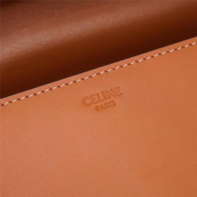 Celine SMALL CUIR TRIOMPHE IN SMOOTH CALFSKIN 199992 TAN