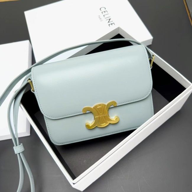 Celine TEEN CLASSIC BAG CALFSKIN 188423 LIGHT BLUE