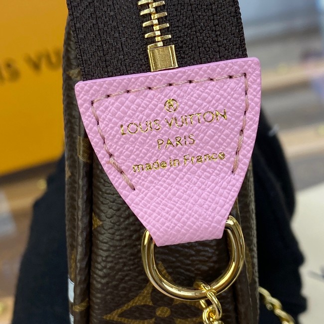 Louis Vuitton MINI POCHETTE ACCESSOIRES M81637 pink