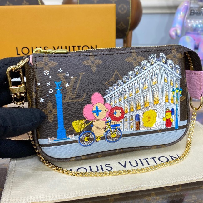 Louis Vuitton MINI POCHETTE ACCESSOIRES M81637 pink