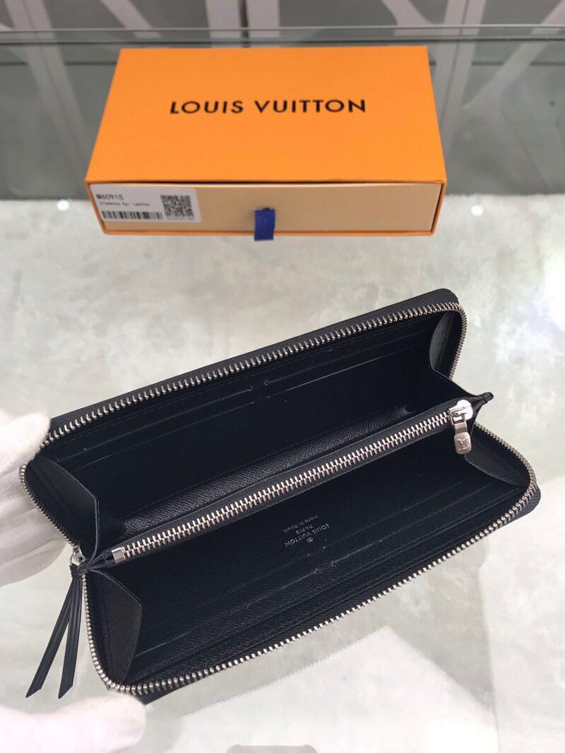 Louis Vuitton CARTERA CLEMENCE WALLET Original EPI Leather M60915 Black