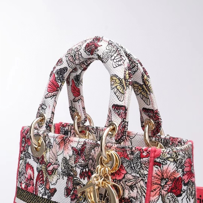 DIOR LADY D-LITE BAG Embroidery M0566BRE-10