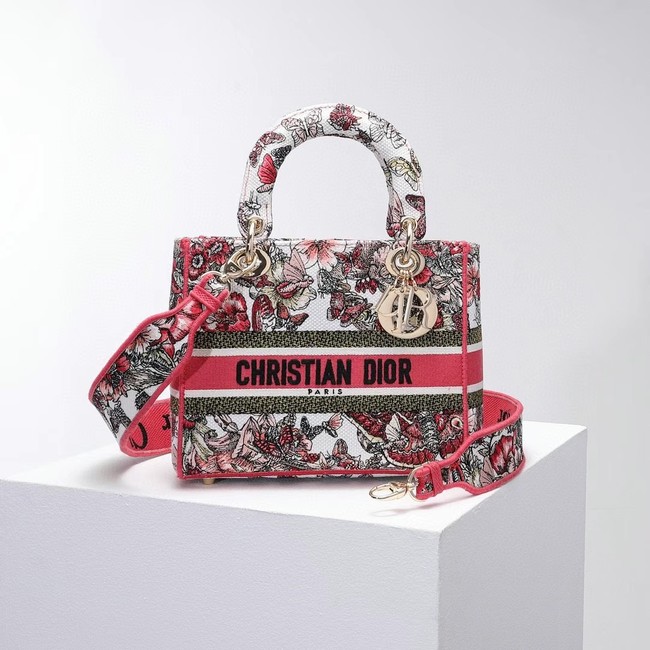 DIOR LADY D-LITE BAG Embroidery M0566BRE-10