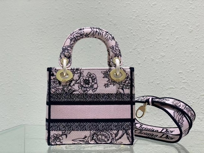 DIOR MINI LADY D-LITE BAG Embroidery M0500BZ-3