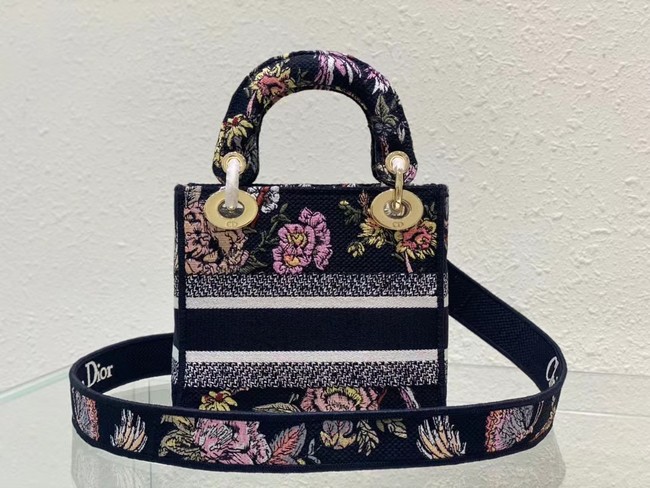 DIOR MINI LADY D-LITE BAG Embroidery M0500BZ-4