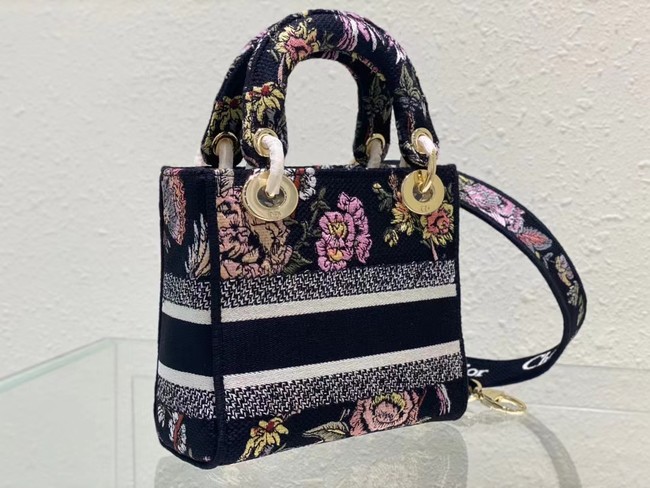 DIOR MINI LADY D-LITE BAG Embroidery M0500BZ-4