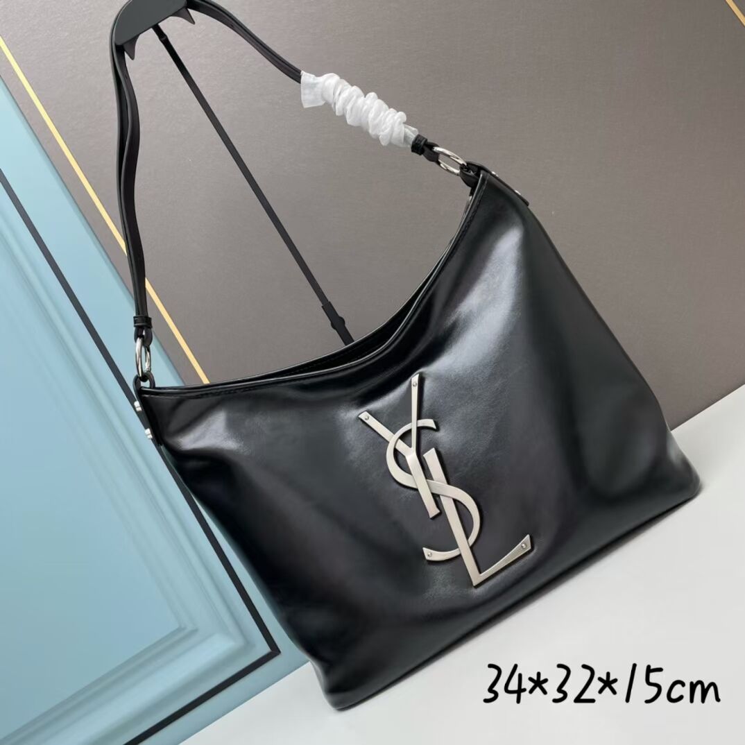 SAINT LAURENT LEATHER BAG 202235 BLACK