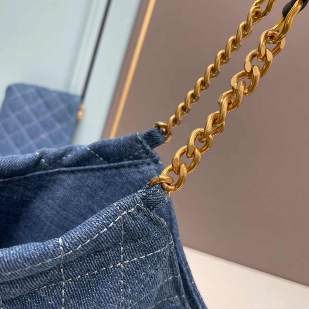 SAINT LAURENT SHOPPING Denim bag Y203310 blue