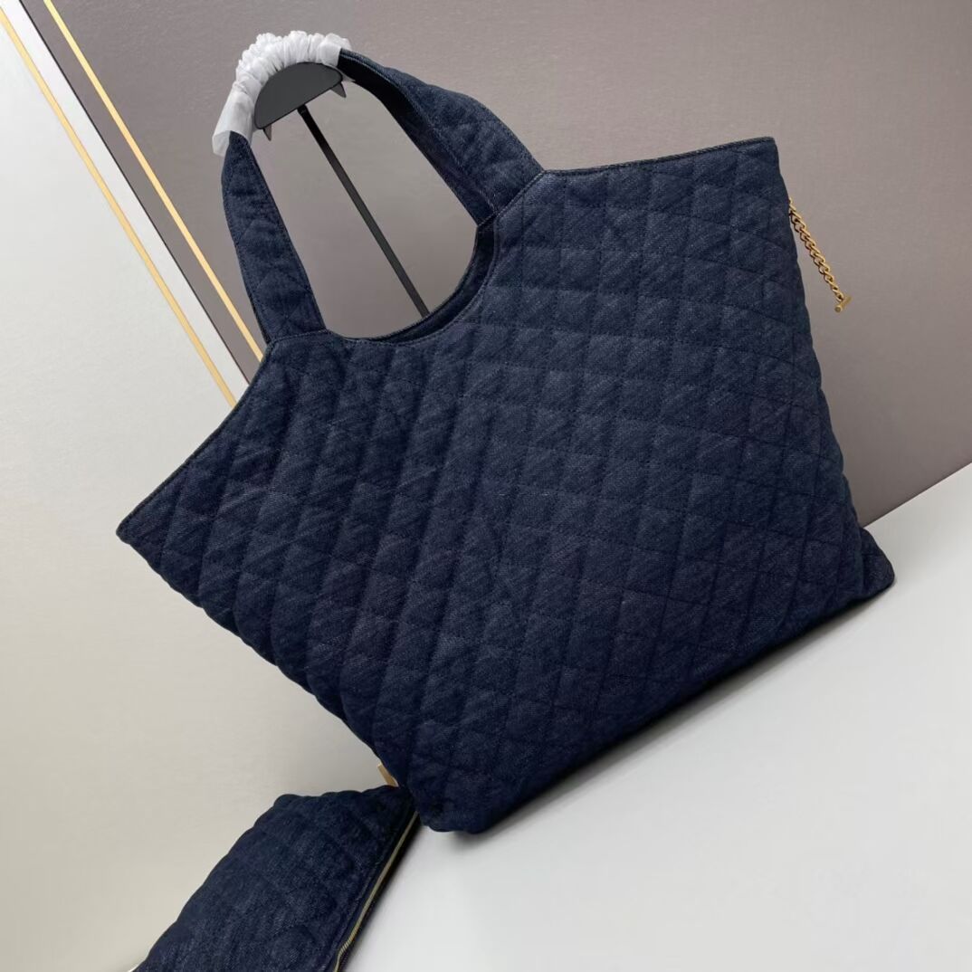 SAINT LAURENT SHOPPING Denim bag Y205320 dark blue