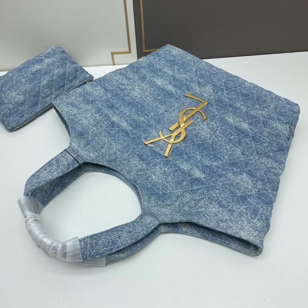 SAINT LAURENT SHOPPING Denim bag Y205320 light blue