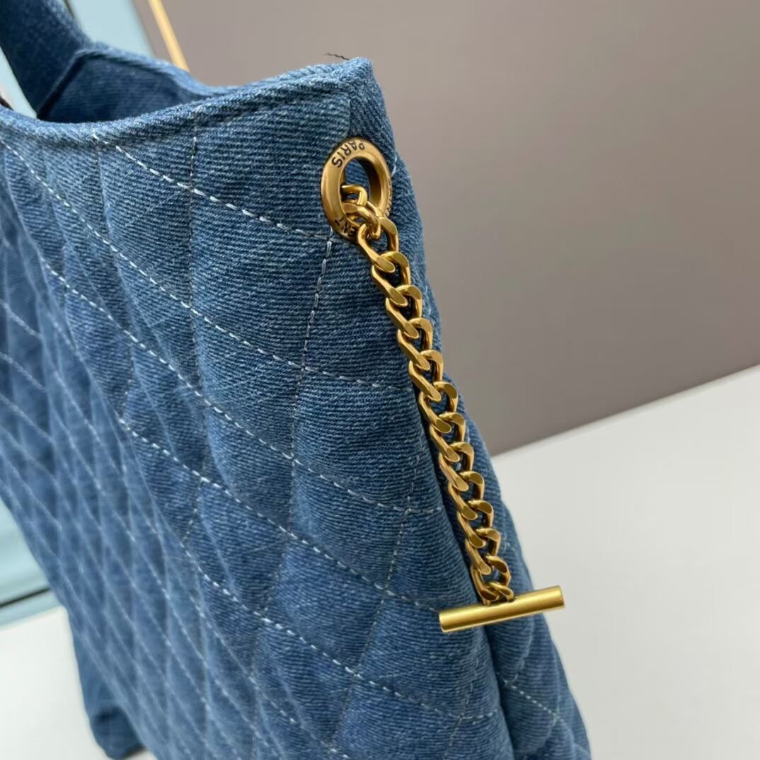 SAINT LAURENT SHOPPING Denim bag Y205321 blue