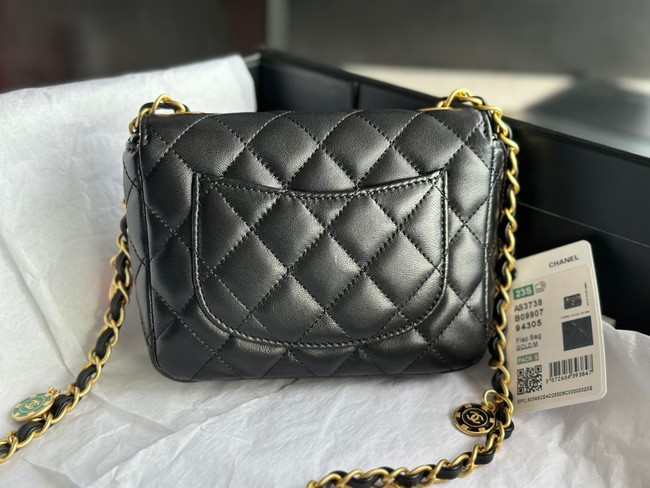 CHANEL MINI FLAP BAG AS3736 black